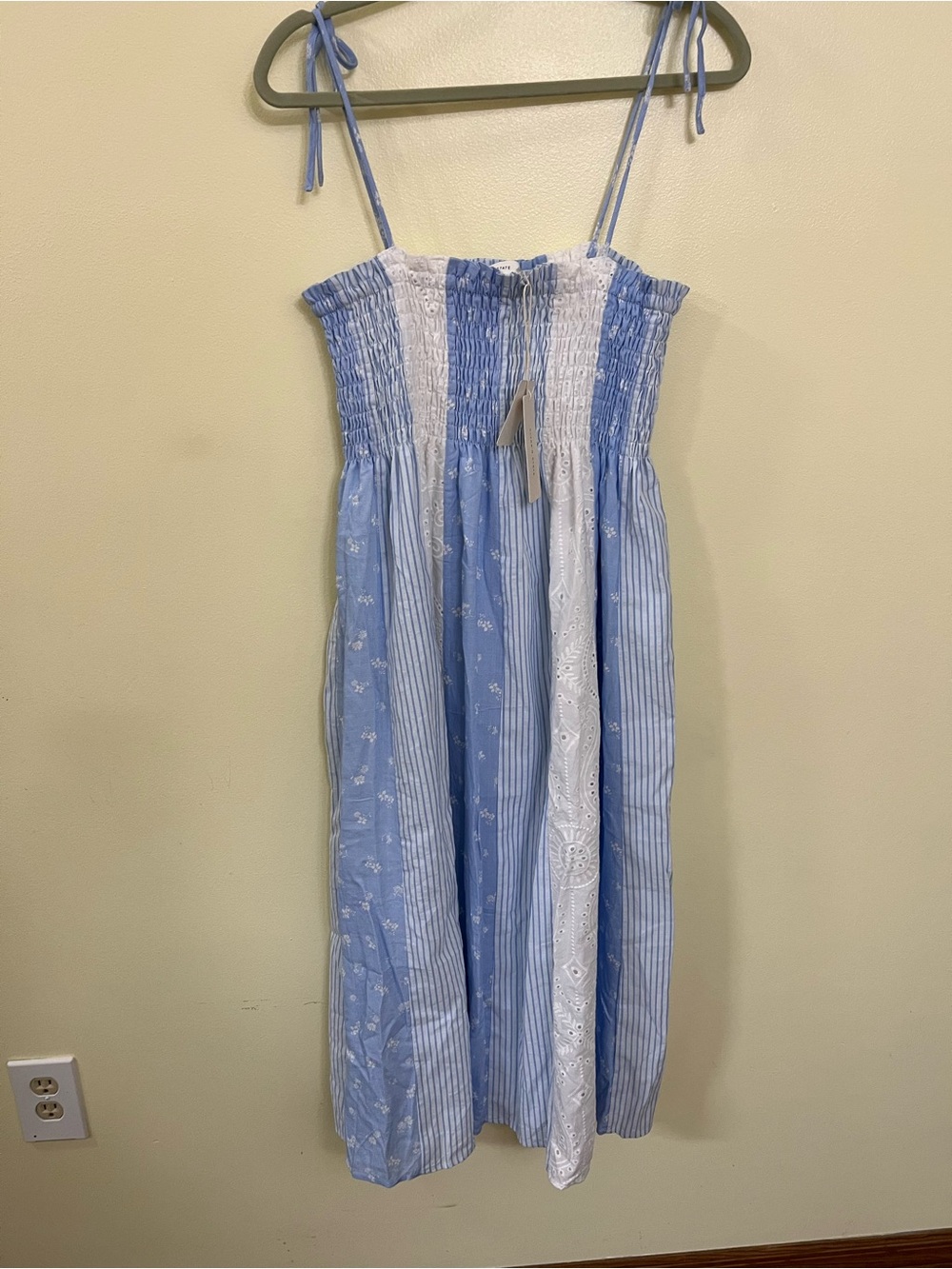 NEW Altar’d State Blue and White Este Maxi Dress Size Small and XL Available NWT - Picture 4 of 12